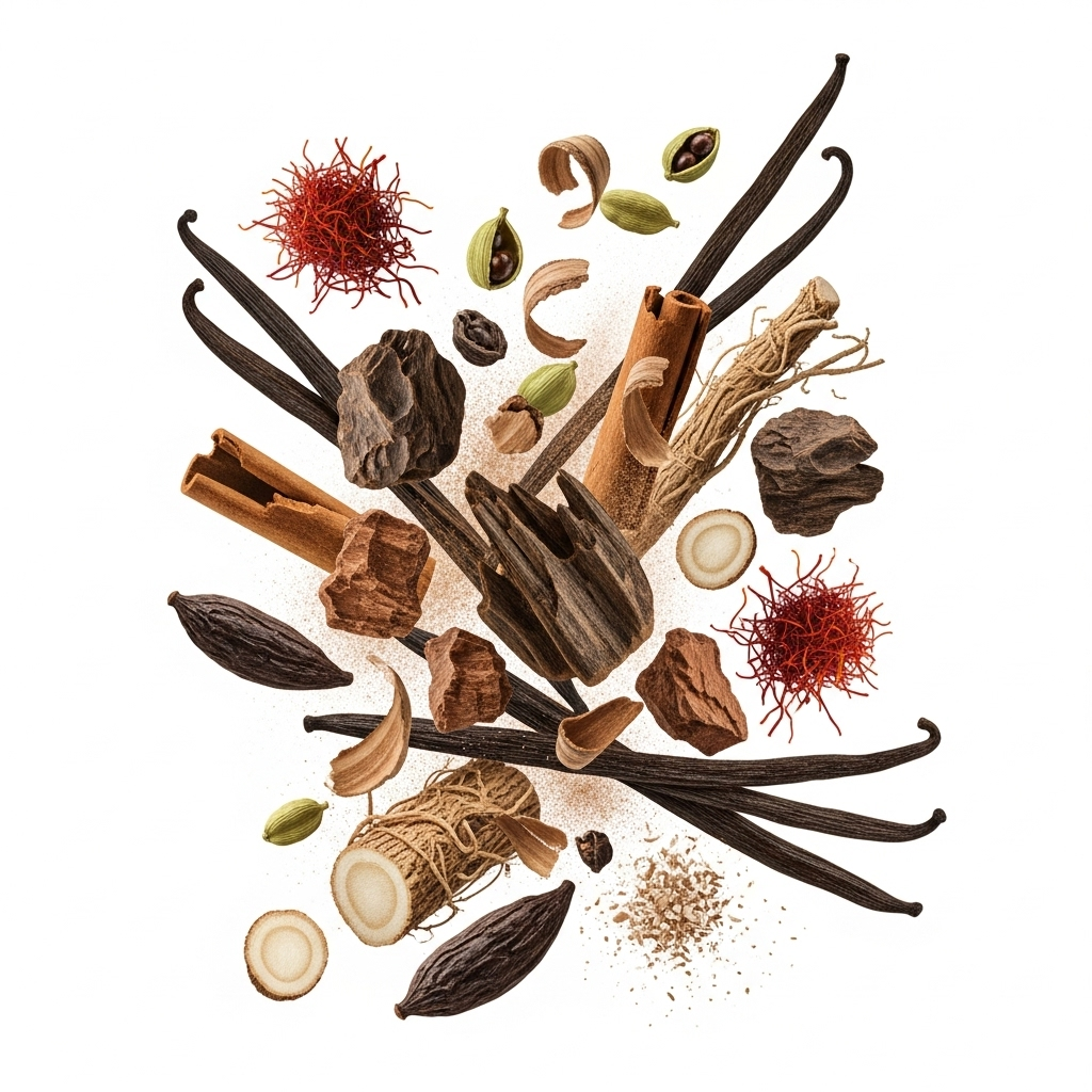 Tom Ford - Oud Wood Zutaten visualisiert