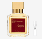 Maison Francis Kurkdjian - Baccarat Rouge 540  Flakon und Probenflakon nebendran