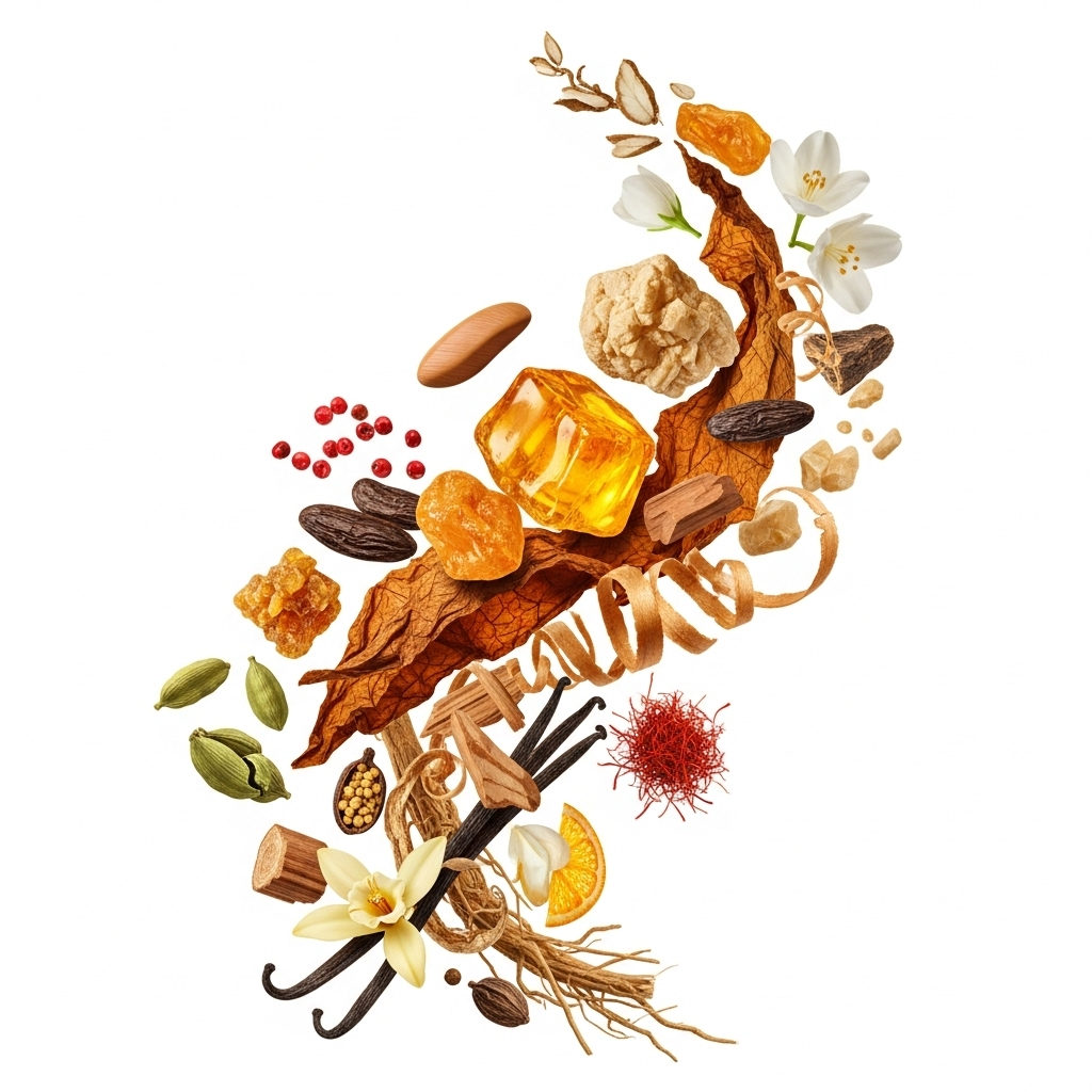 CLIVE CHRISTIAN - XXI: Art Deco - Blonde Amber Zutaten visualisiert