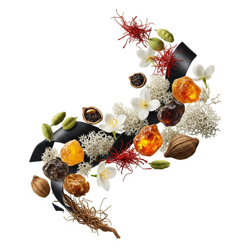 Tom Ford - Ombre Leather Zutaten visualisiert