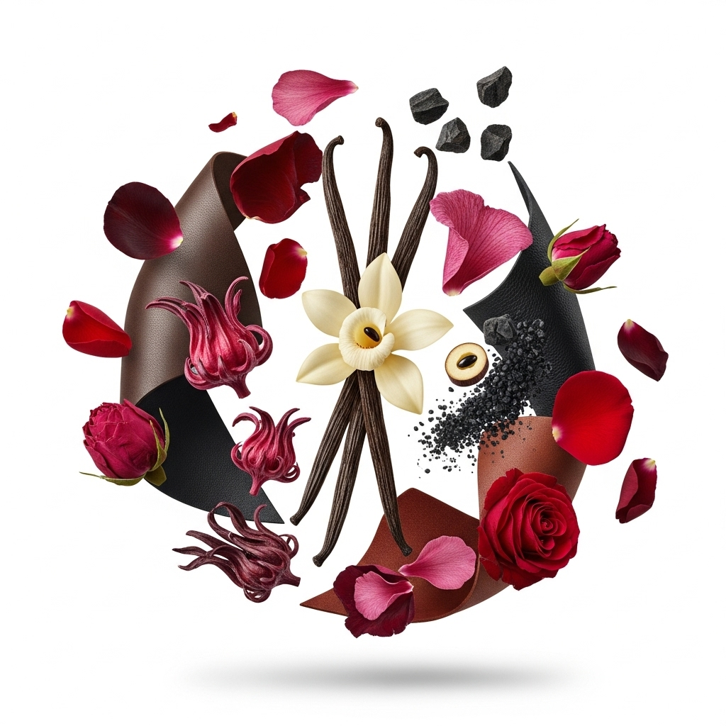 Maison Crivelli - Hibiscus Mahajád Zutaten visualisiert