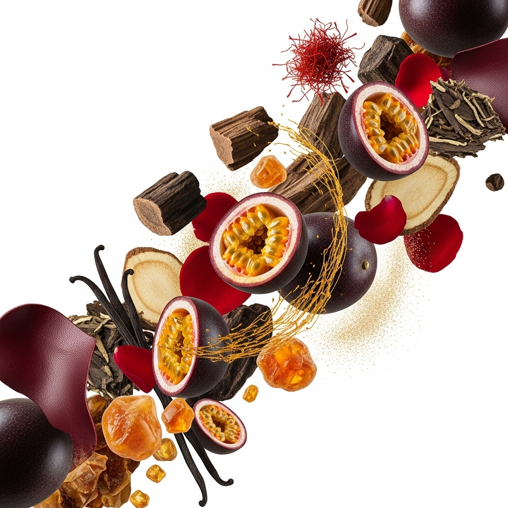 Maison Crivelli - Oud Maracujá Zutaten visualisiert