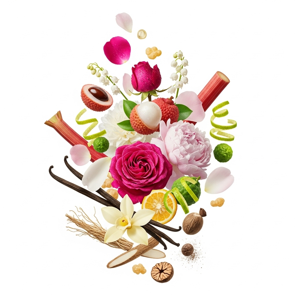 Parfums de Marly - Delina Zutaten visualisiert