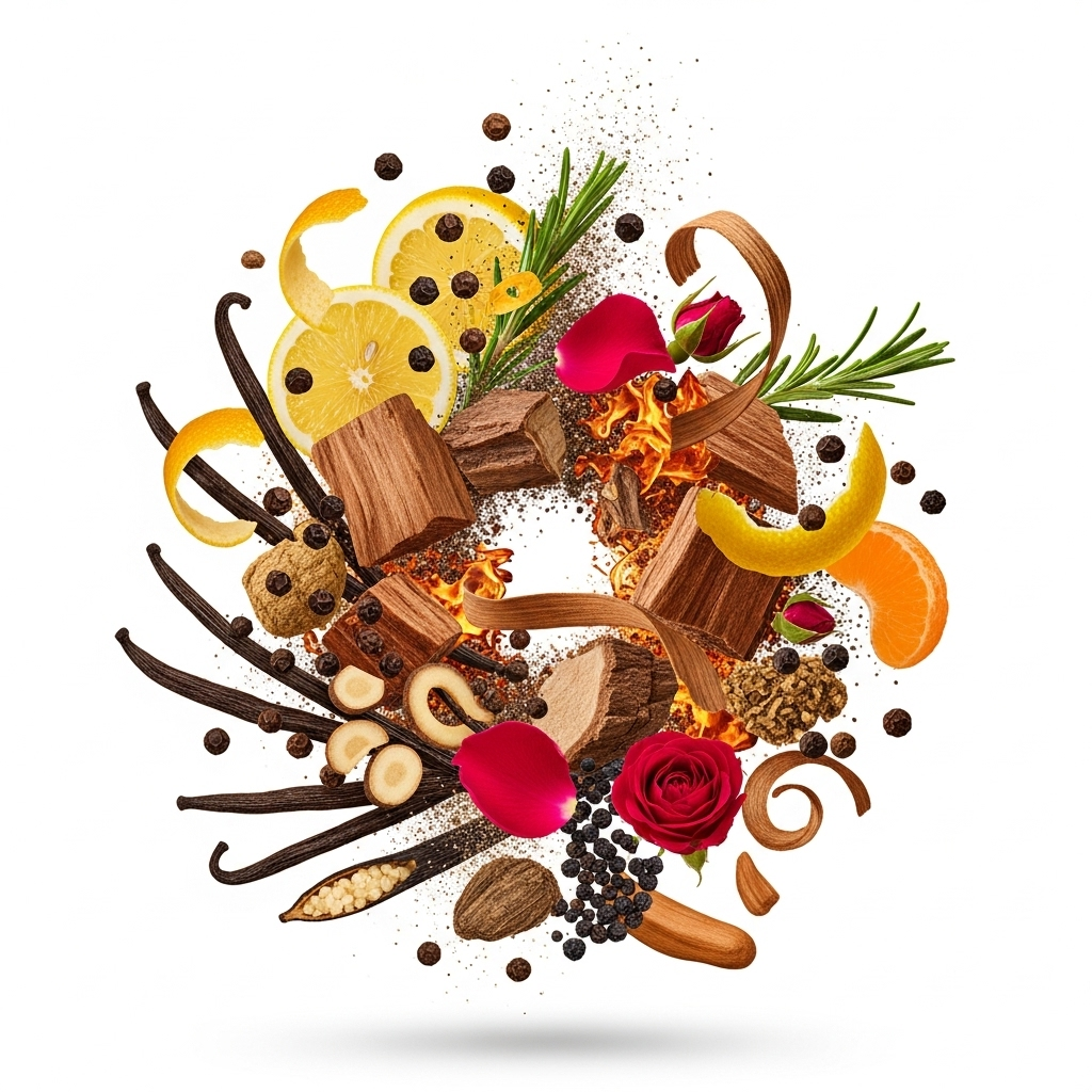 Versace - Eros Flame Zutaten visualisiert