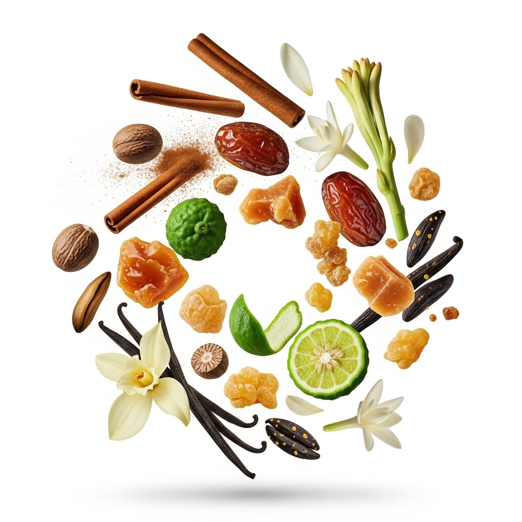 Lattafa - Khamrah  Zutaten visualisiert