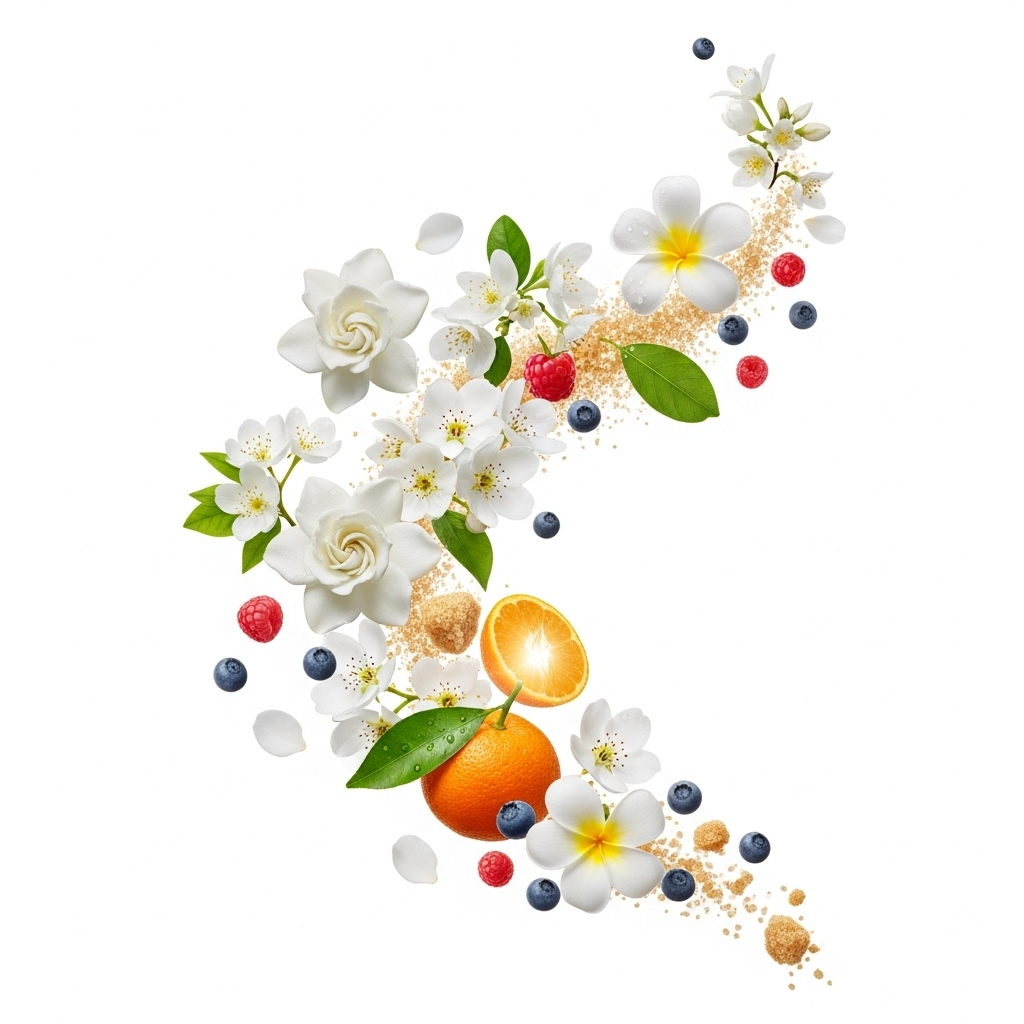 Gucci - Flora Gorgeous Gardenia Zutaten visualisiert