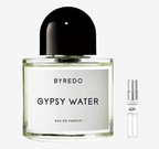 Byredo - Gypsy Water Flakon und Probenflakon nebendran