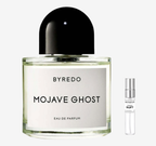 Byredo - Mojave Ghost Flakon und Probenflakon nebendran